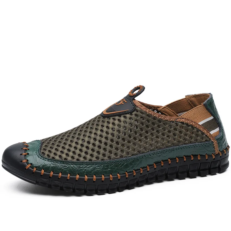 

Outdoor Slip on Hiking Shoes Men Casual Trekking Shoes, 4 colors