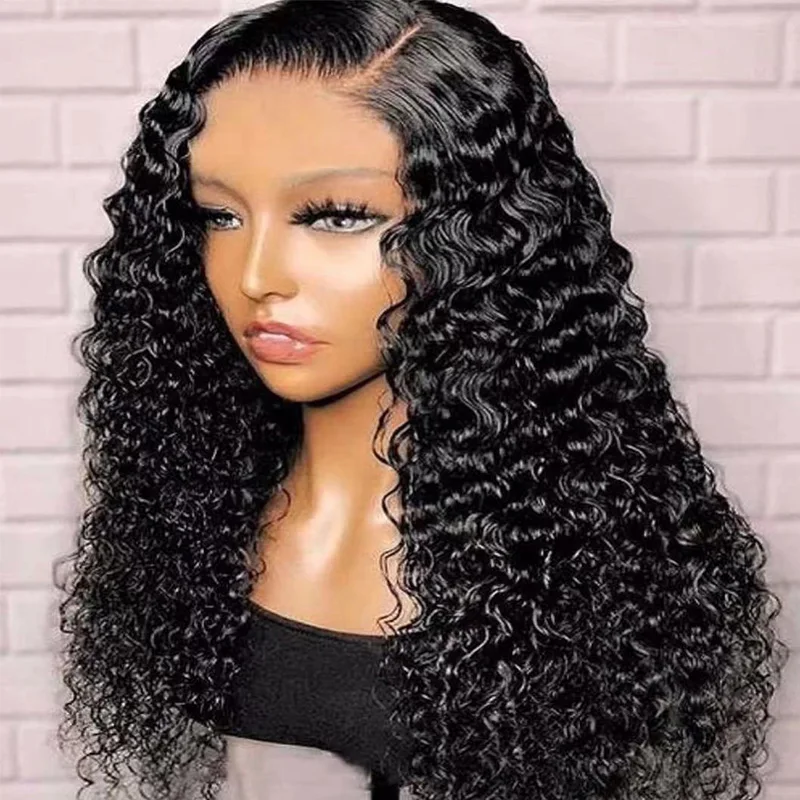 

Wholesale 5*5 Hd Lace Closure Wigs Transparent 13*4 Lace Frontal Virgin Human Hair Wig Curly Wave Long Customize Full Lace Cheap