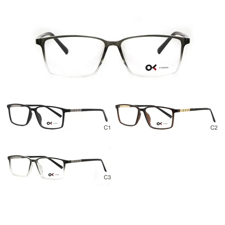 

High Quality TR Spectacle Frames Eyewear Frame, Black brown brystal gery