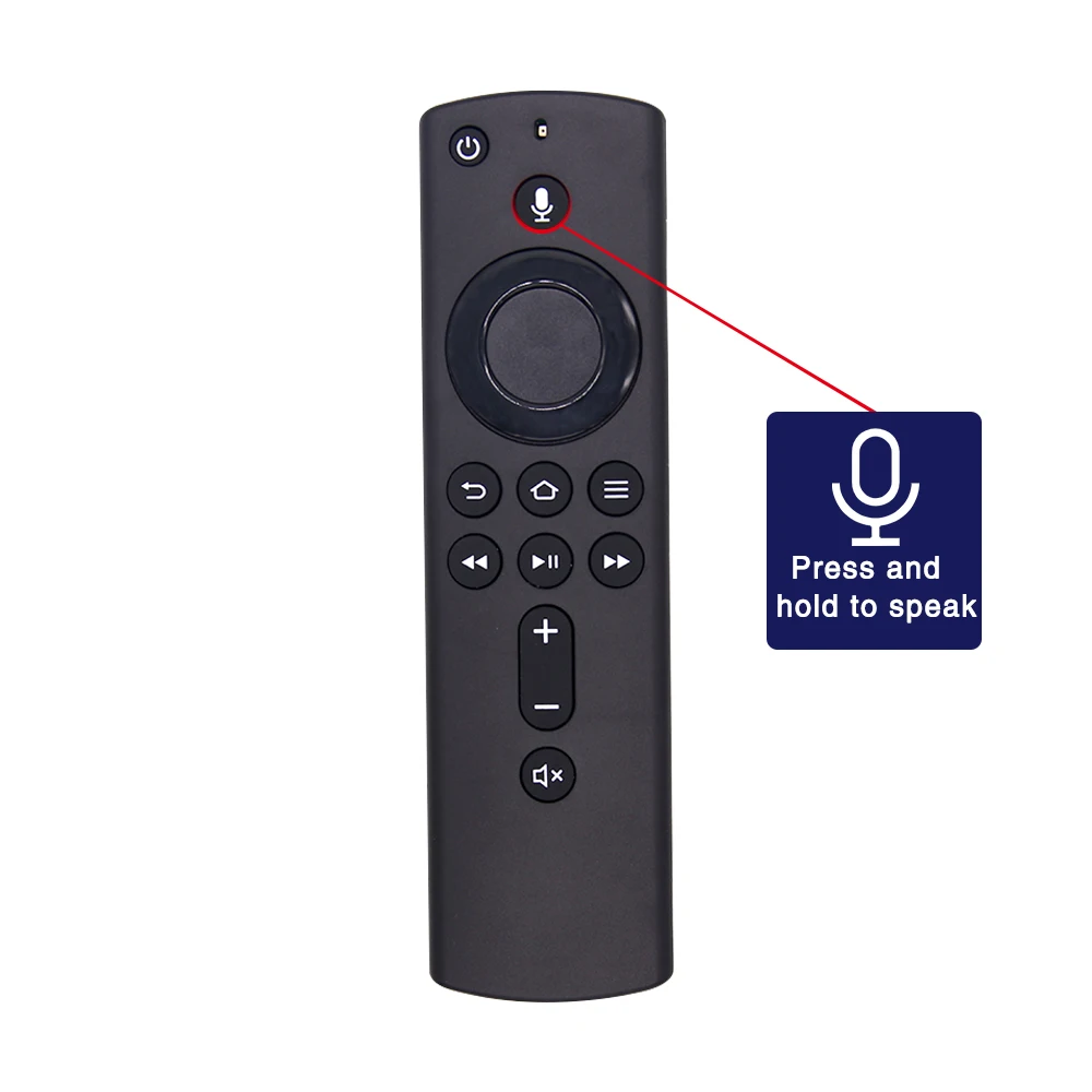 

Replacement Alexa Voice Remote Control Fit for Amazon Fire TV Stick 4K streaming device with power and volume controls, Black