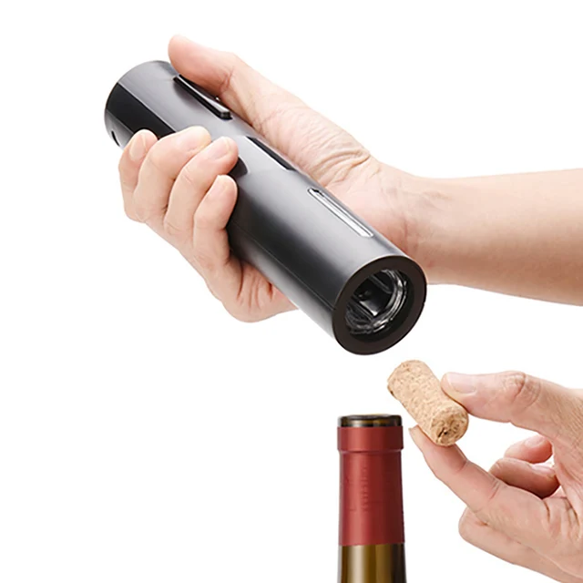 

Electric Wine Bottle Opener Automatic Corkscrew Lifter (Battery operated), Black