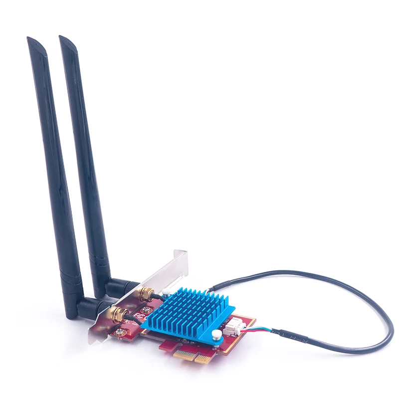 

ax wifi-6 pci-express network card dual port 40g network adapter wifi light