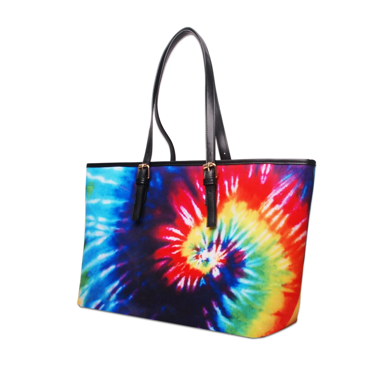 

New Arrival Women Tote Rainbow Print Canvas Handbag Totebag For Women DMA71616
