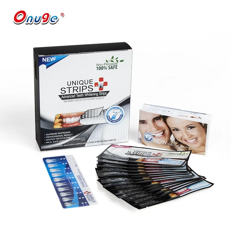 

Onuge Non Peroxide Charcoal Teeth Whitening Strips 14 Pairs