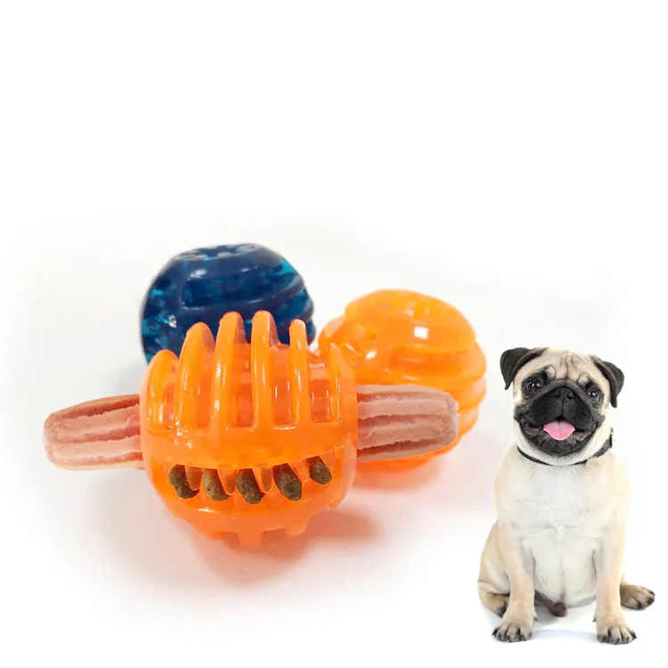 

Dog Toy Funny Leakage Food Feeder Treat Chew Toy Interactive Dog Chew Toys