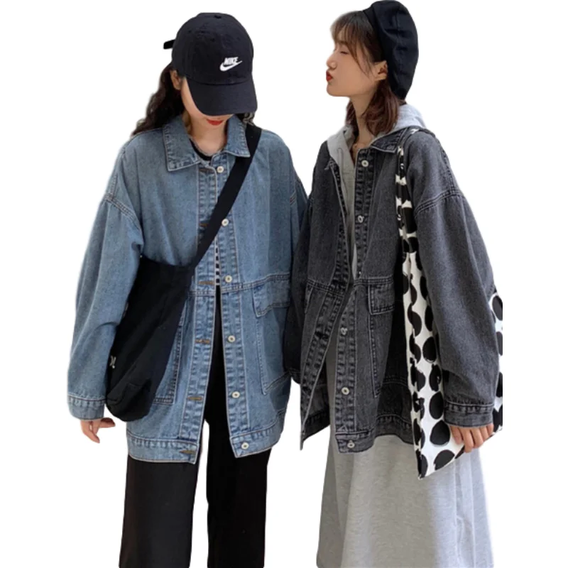 

China Manufacturer Hot Products OEM custom fashion Women's oversize denim jacket