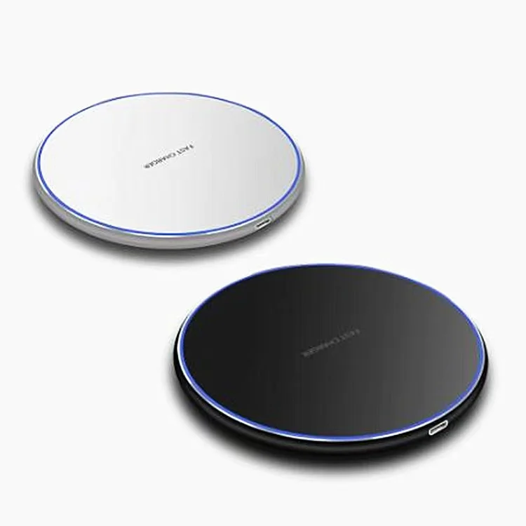 

New models universal portable 10w mobile phone magnetic wireless adapter charger for iphone andriod, White, black