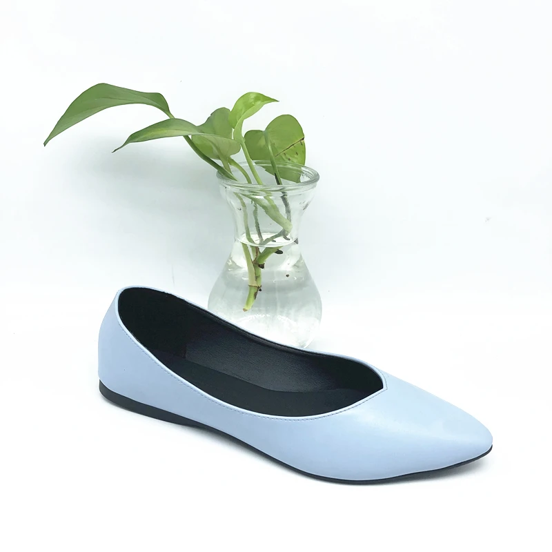 

comfort leather mature flat shoes, As picture show or customized