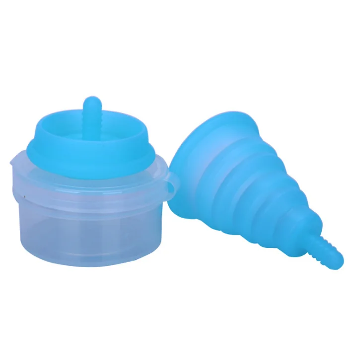 Very Soft 100% Medical Silicone Folding Menstrual Cup For Women Period