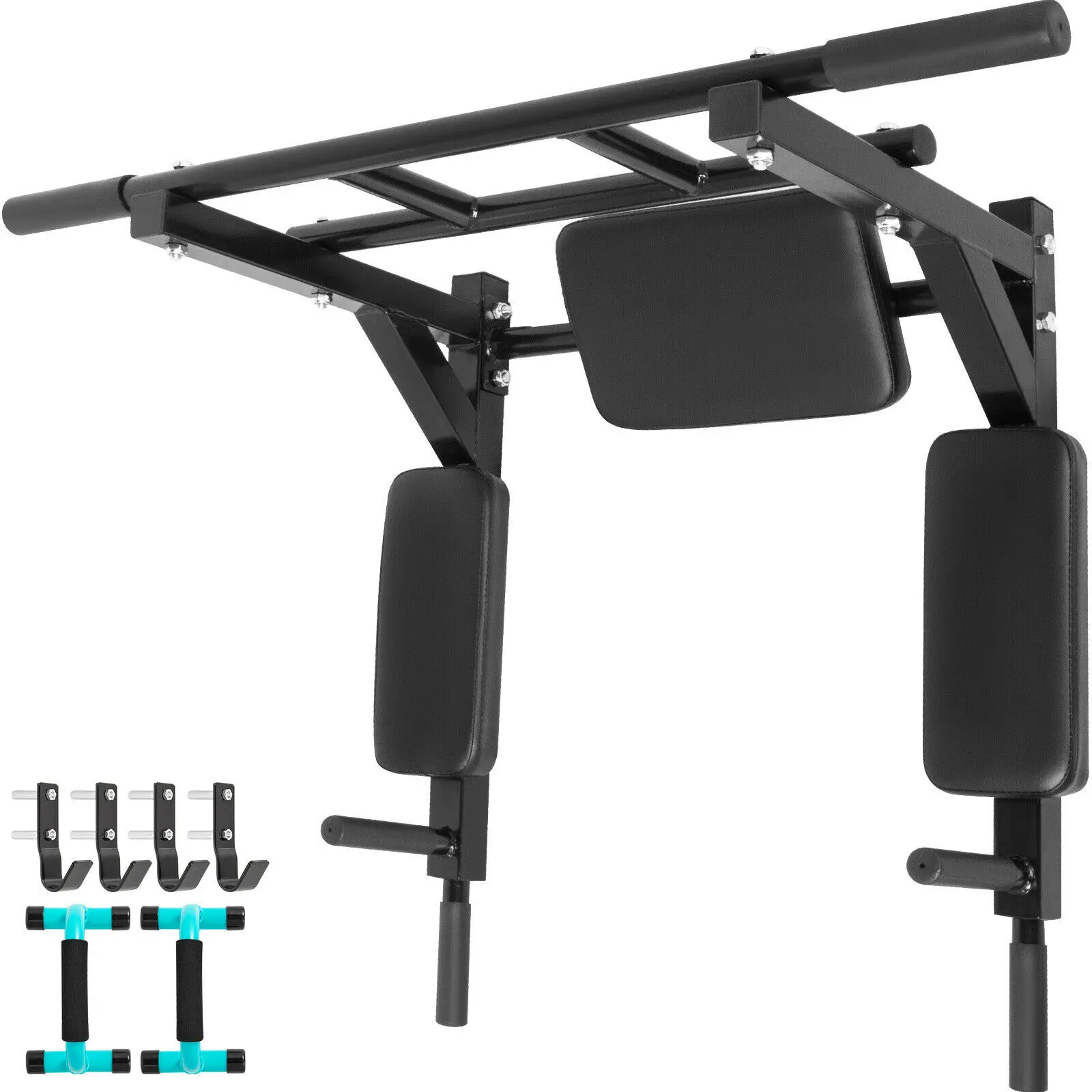 Healthy Sport Wall Mounted Pull Up Bar Dip Station Pull Bar Chin up Bars pull up dip station