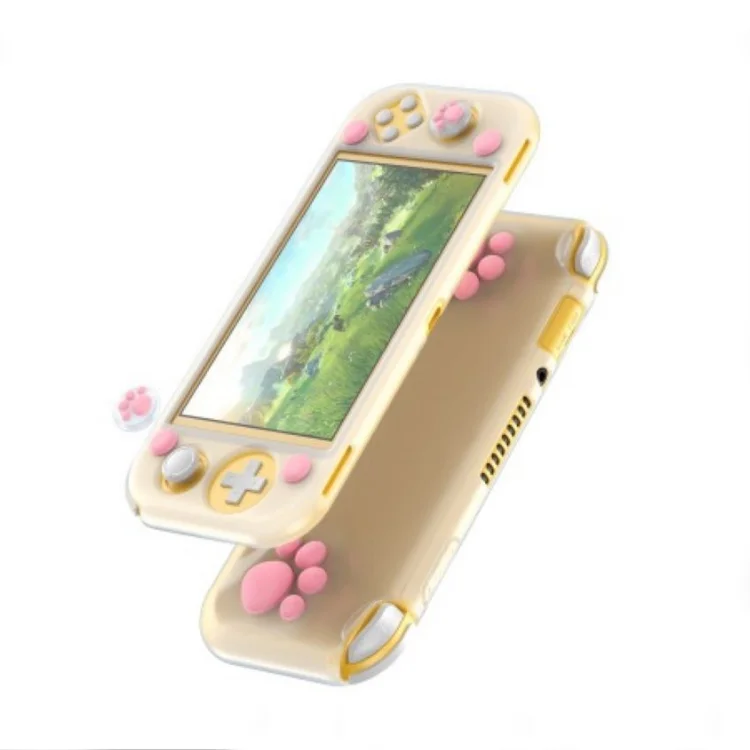 

Cat Paw Clear Protective Case for Nintendo Switch Lite Case Grips Cover Skin, 2 colors