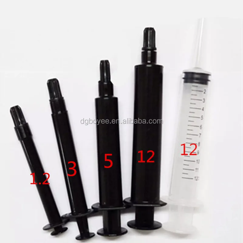 Dental / Household / Industrial Black Syringe Light Protection Syringe