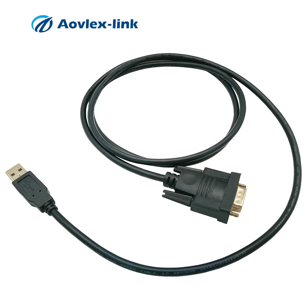 

6 Feet FTDI USB 2.0 to DB9 Serial Port RS232 Adapter Cable USB to DB9 Serial Convertor Cable