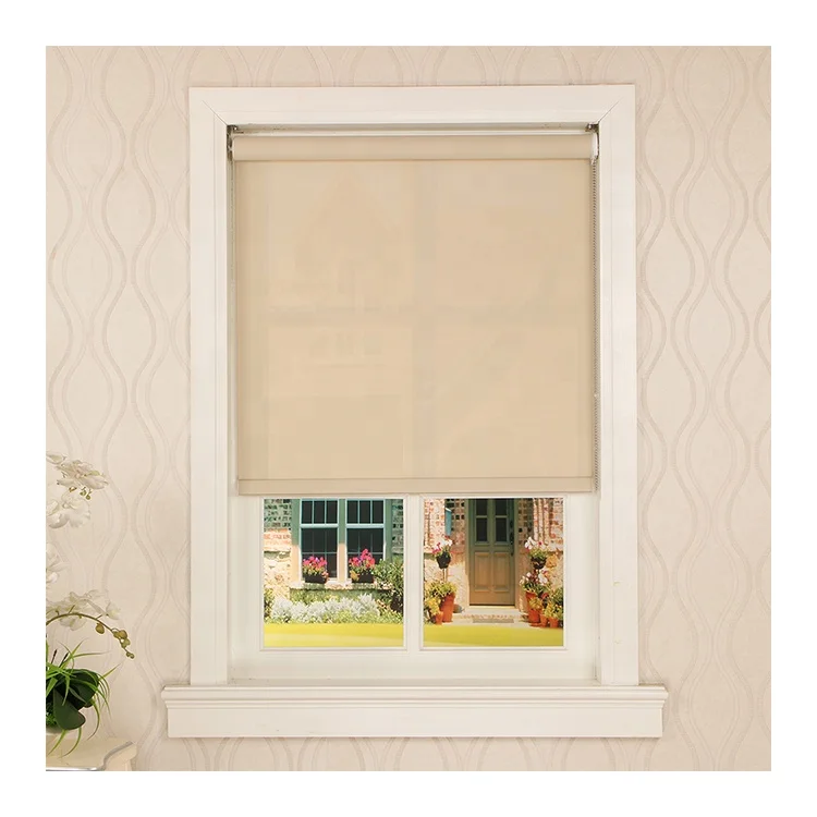 

Hot selling simple solar blinds sunscreen fabric modern roller shade for windows