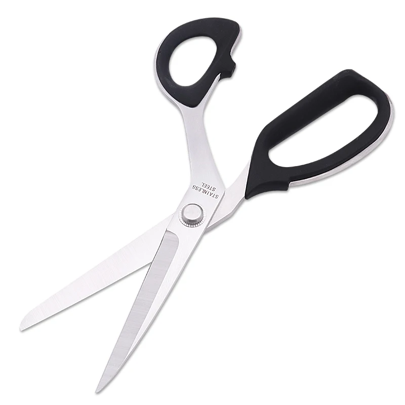 Black Cutting Fabric Sewing Scissors Steel Tailor Scissors - Buy Best ...