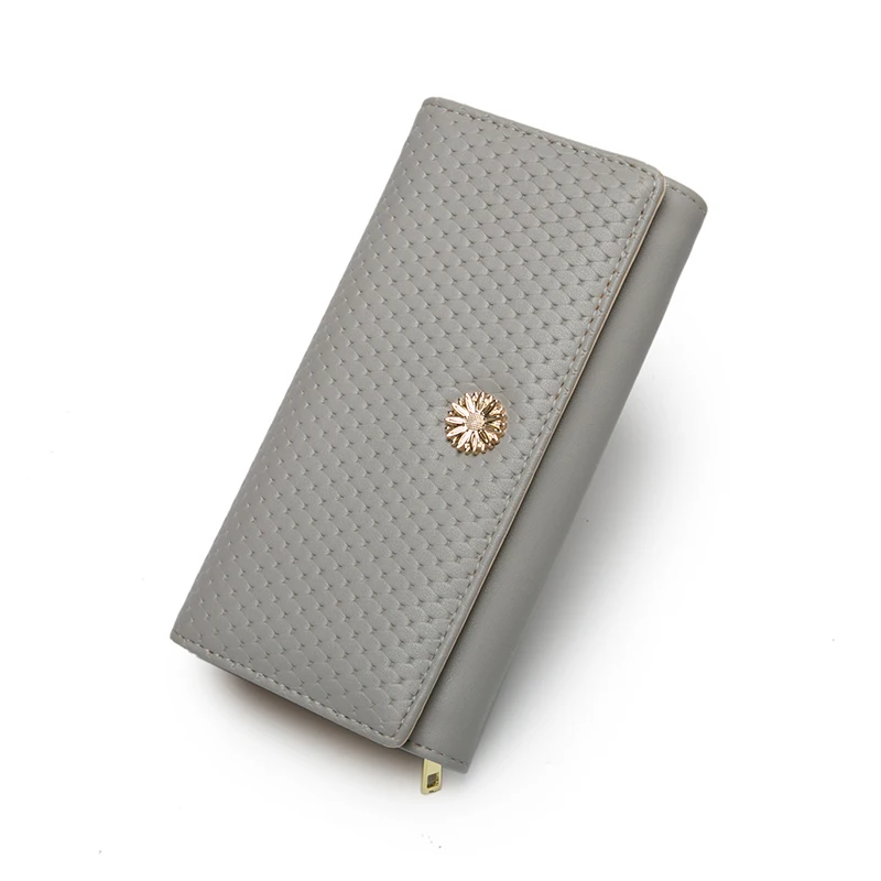 

elegant cellphone leather long ladies wallets coin purses luxury designer key chain 2021 women wallet