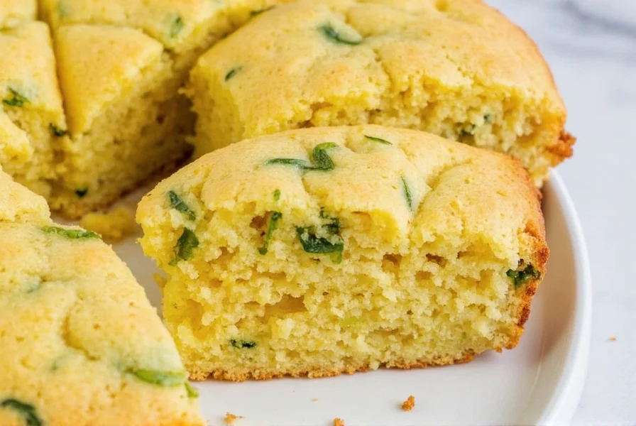 Jalapeño Cornbread in Oven