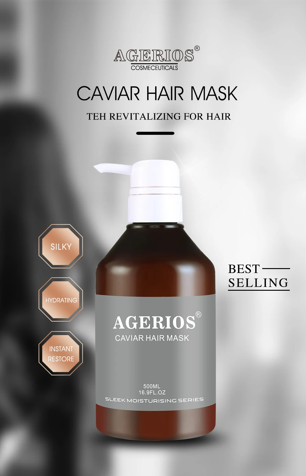 premium rejuvenating caviar hair mask for lifeless dull &