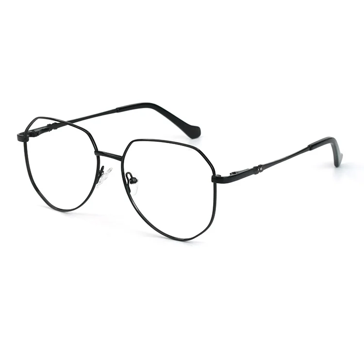 

2021 Latest Quality China Wholesale Optical Frame Extra Big Frame Metal Eyeglasses for fashion people, 5 colors