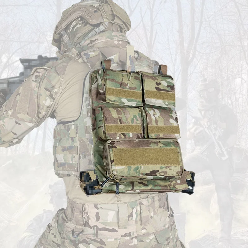 

IDOGEAR Tactical Zipper Pouch Bag Zip On Panel Magazine Pouch Tactical Backpack for AVS JPC2.0 CPC Vest