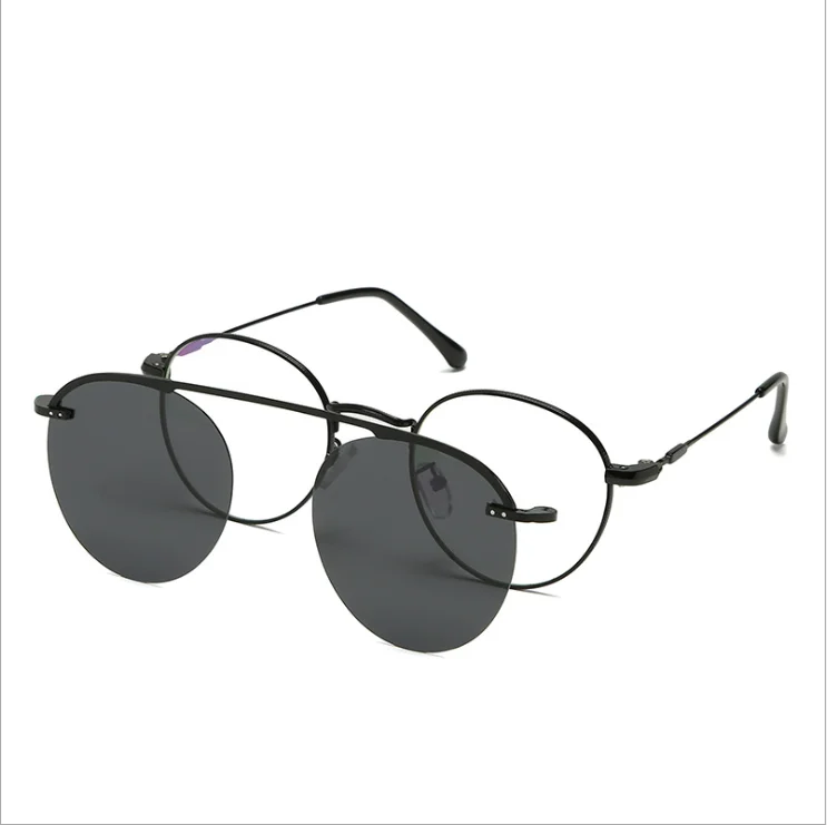 

New myopia magnetic clip on sun glasses blue light blocking glasses