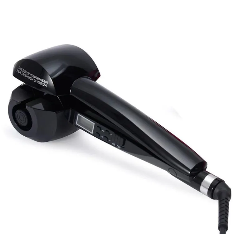 

New automatic curling machine wave hair LCD screen ceramic curling hair ironing prevention not hurt hair, Black