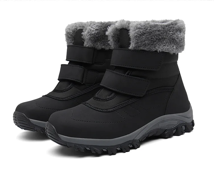 

Winter Ankle Snow Boots with Warm Fur Lining Waterproof Women Warm Hiking Booties Anti Slip Shoes, As picture and also can make as your request