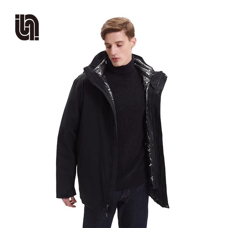 
Men 3 In 1 Waterproof Sport Outdoor Mountain Hiking Ski Winter Jacket 