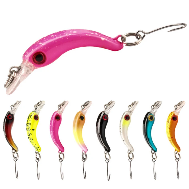 

4cm 1.5g 8 Saltwater Mini Bass Baits Minnow Bait Fishing