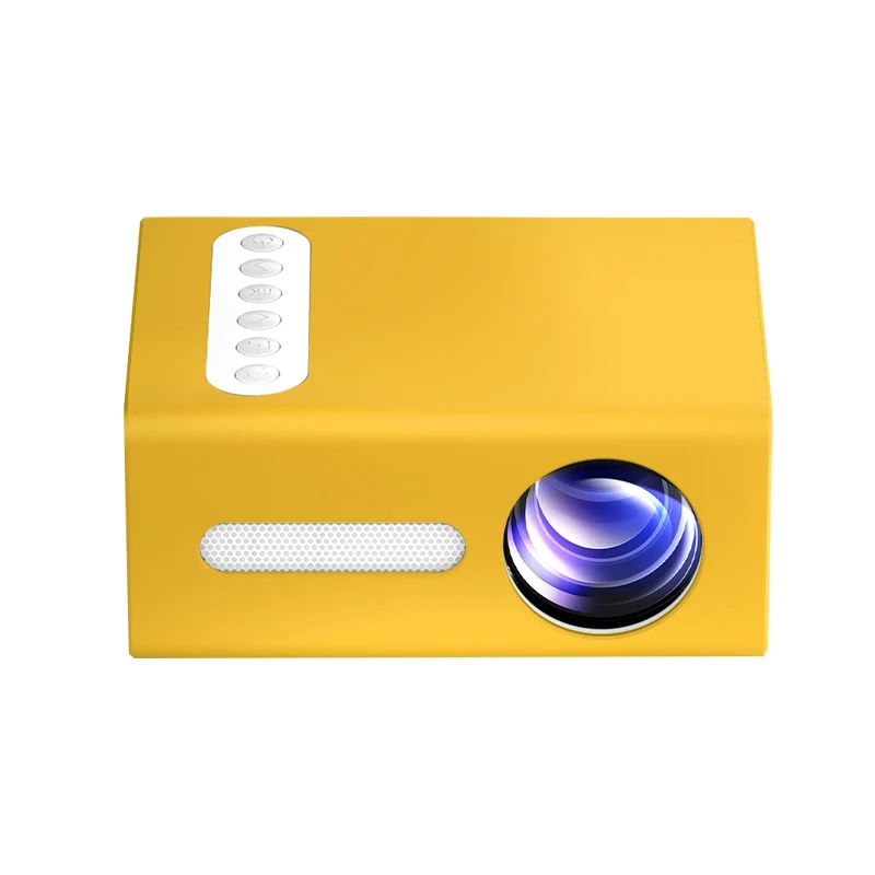 

Outdoor Easy Carry 1000Lumens LED T300 Video Projector With Speaker, Black/yellow/blue