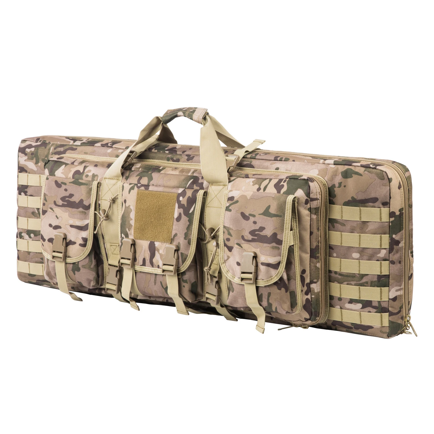 

Combat Featured 42" Ultimate Dual Weapon bag Rifle Bag Double Rifle Tactical Gun Case Soft gun bag, Camouflage yellow-gun bag