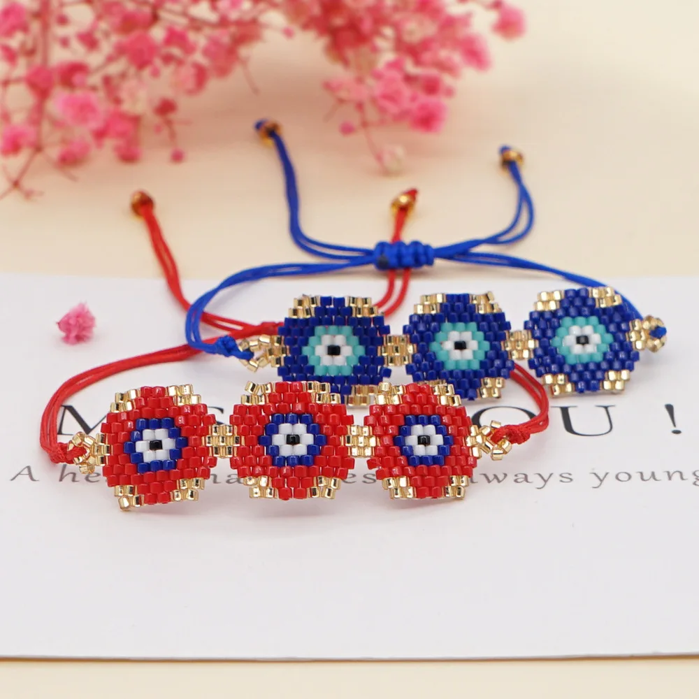 

2022 Fashion Bead Pulseras Jewelry Handmade Beads Jewellery Boho Imitation Fine Adjustable Bangles and Bracelets, Colorful