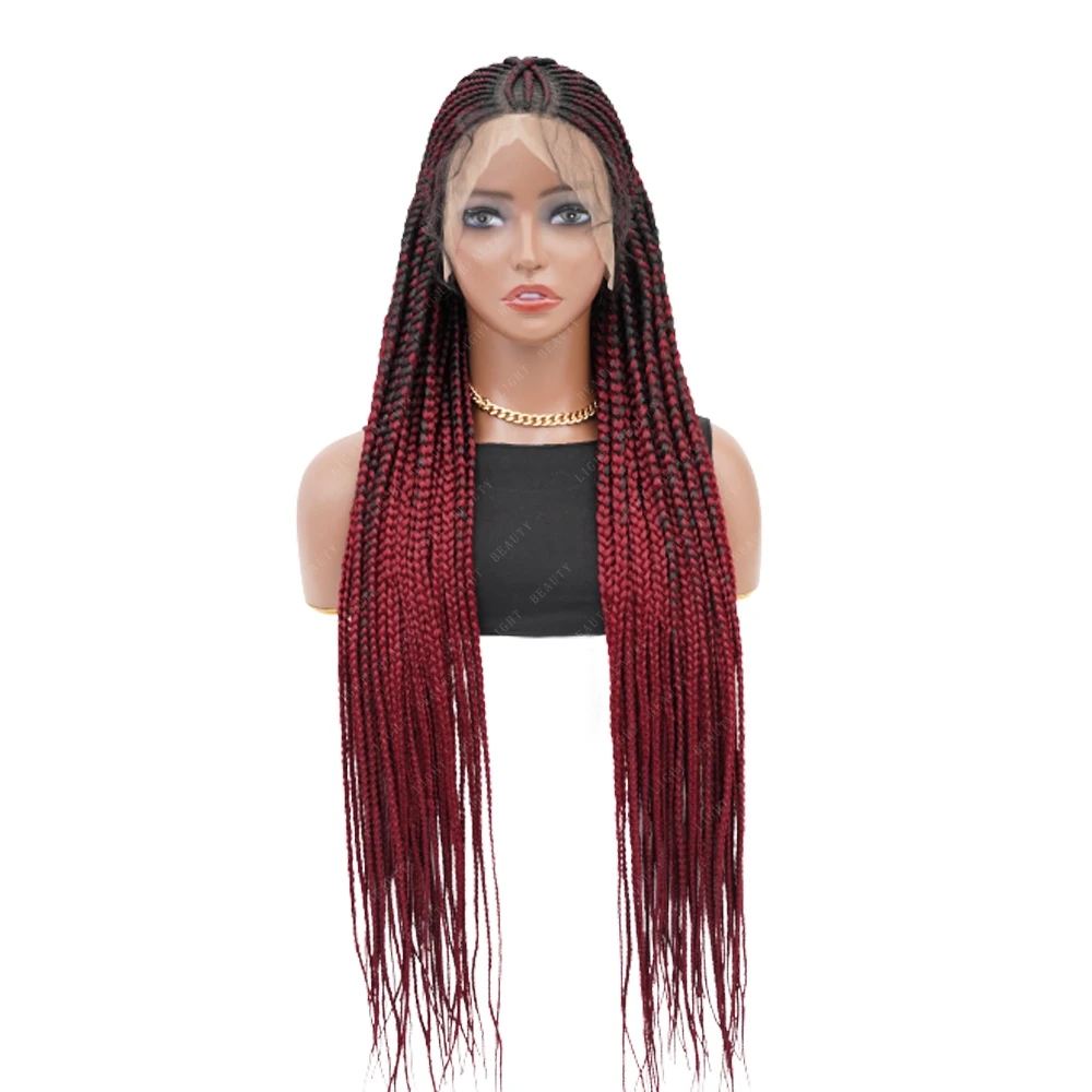 

Braided Wigs Synthetic Full Lace Wig for Black Women Braiding Hair 36 inches With Baby Hair braided full lace wig