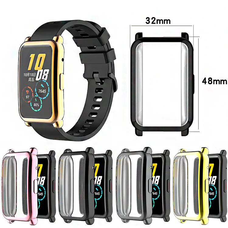 

New Smart Hard Pc Protective Shell Frame For Huawei Honor Band 6 Smart Watch Protective Case Cover
