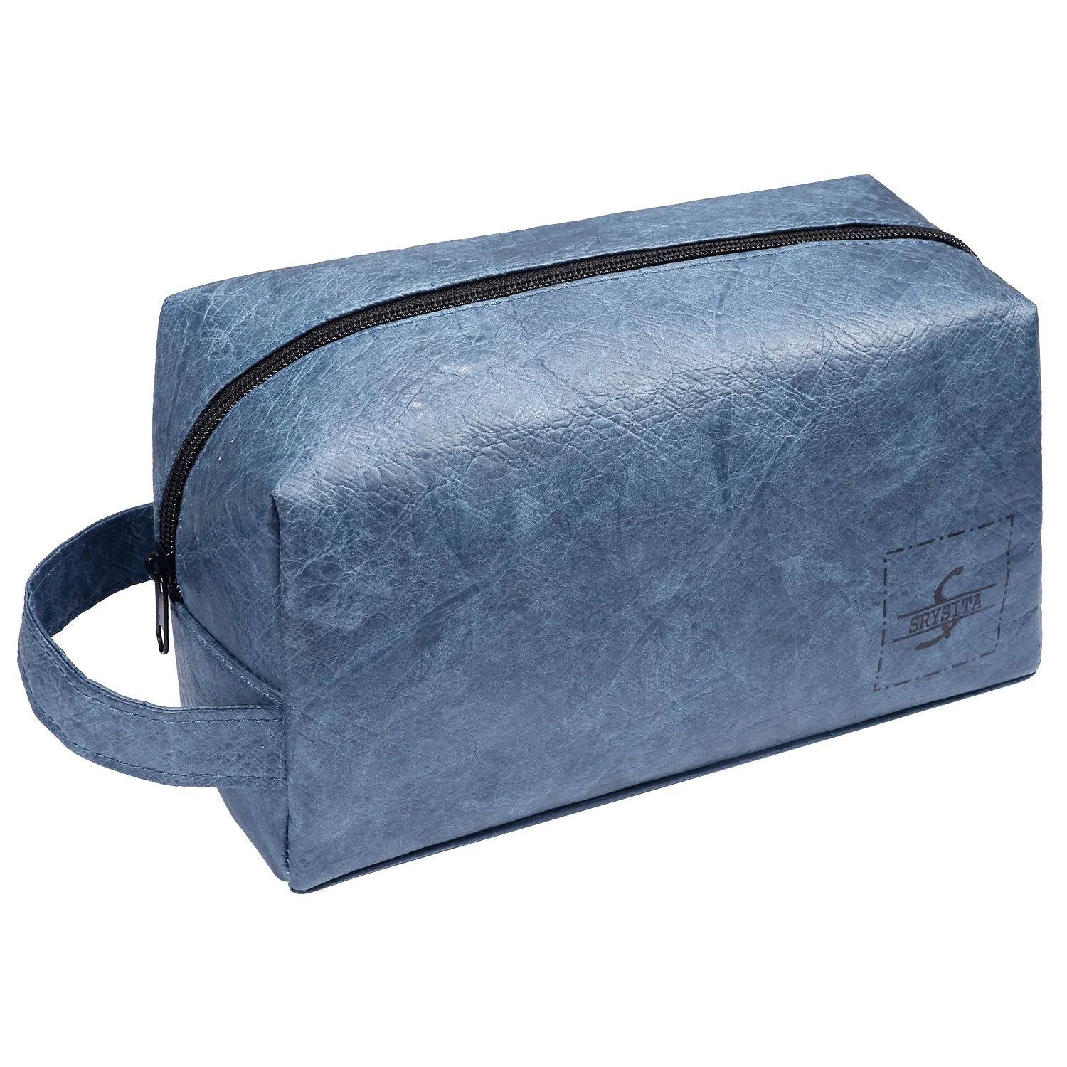 

New Eco-Friendly Material Brown Kraft Paper Bag In Stock Makeup Bag Cosmetic Case Tyvek Travel Wash Bag For Men, Customized
