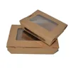 Original color kraft fast food packaging eco friendly take away custom packaging
