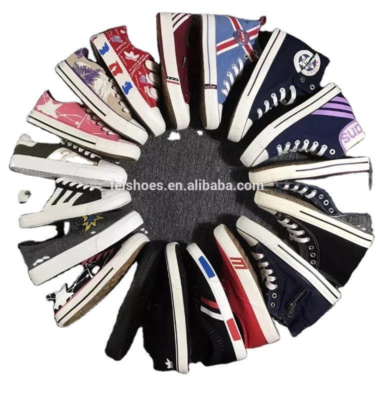 

women vulcanized casual shoes canvas stock shoes, Mixed colors