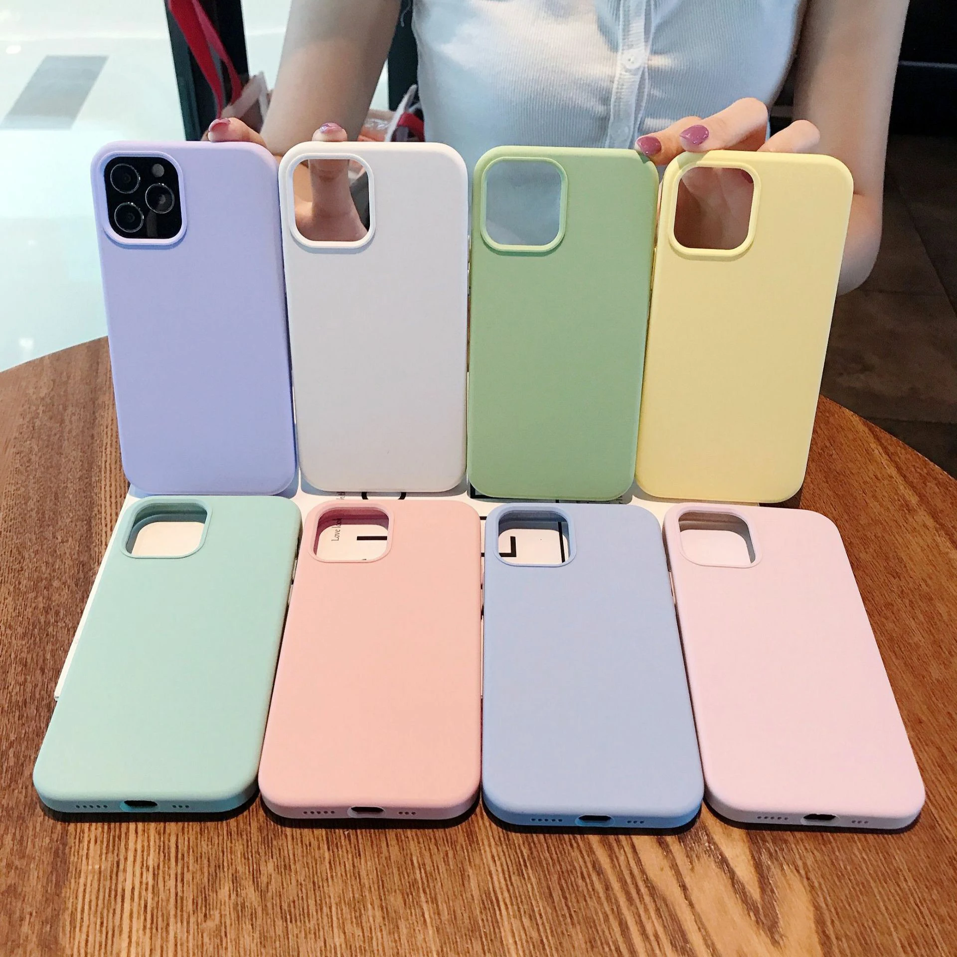 

Zhike Fundas Para Celulares Liquid Silicone for iPhone 12 Cute Case Luxury Brand Phone Case Cellphone Case Back Cover, Different colors for option