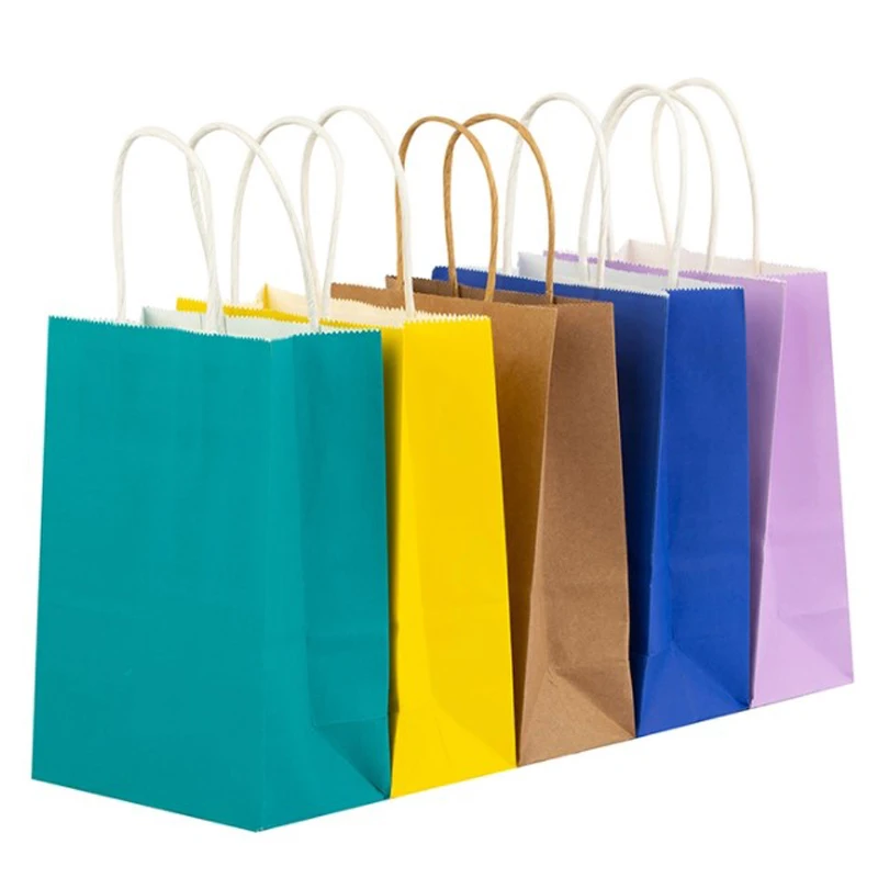 

Recycled food packaging carry special-shaped brown kraft paper bag with your own logo