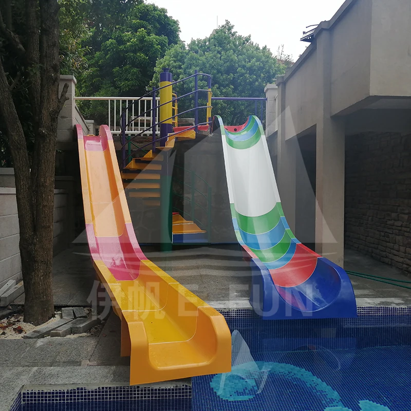 

Private Swimming Pool Water Fiberglass Slides Water Play Equipment, Customized