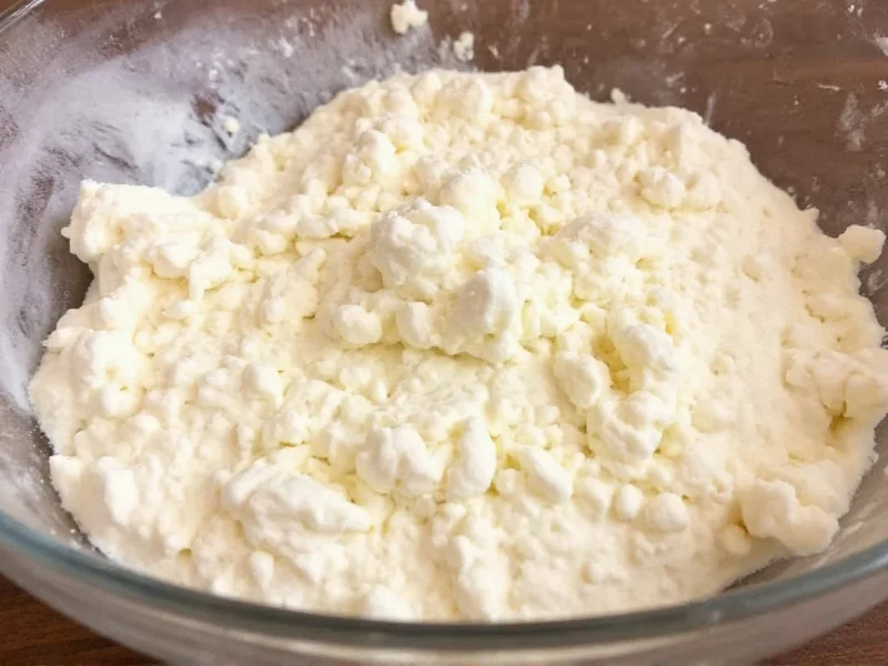 Homemade ricotta cheese used in stuffed pasta dish