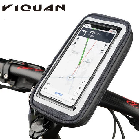 

Waterproof Bicycle Handlebar Phone Holder Bike Mount Mobile Phone Holder For Bike, Black