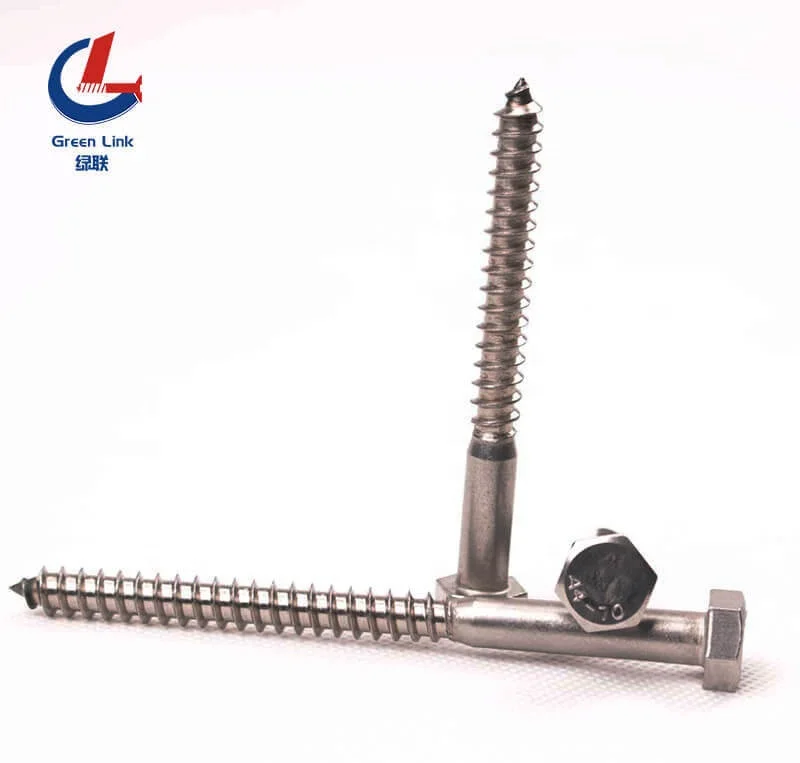 
Hot Forging hex wood screw max length 320mm stainless steel lag screw of 304 316 