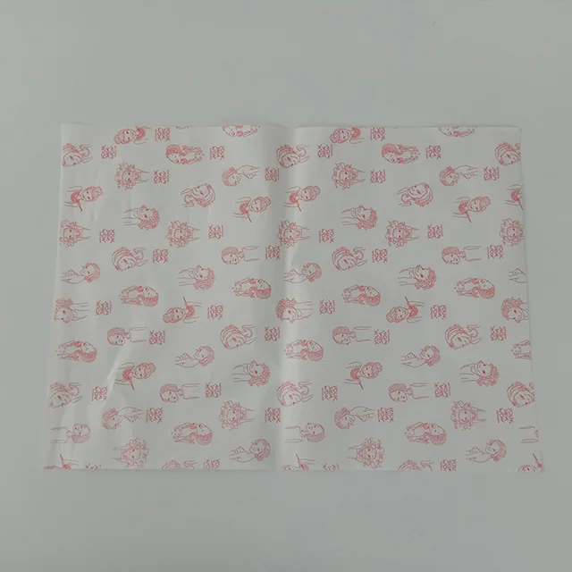 
Custom logo printing deli burger sandwich food waxed wrap paper 