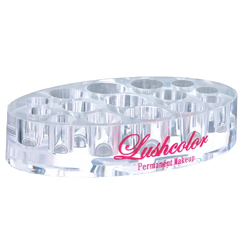 

Wholesale Oval Permanent Makeup Acrylic Tattoo Ink Cup Holder, Transparent