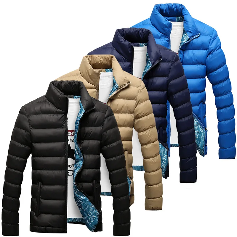 

Long Cotton Puffer Coat Men Winter Clothes Winter Warm Down Coat Men's Urban Clothing, 7 colors