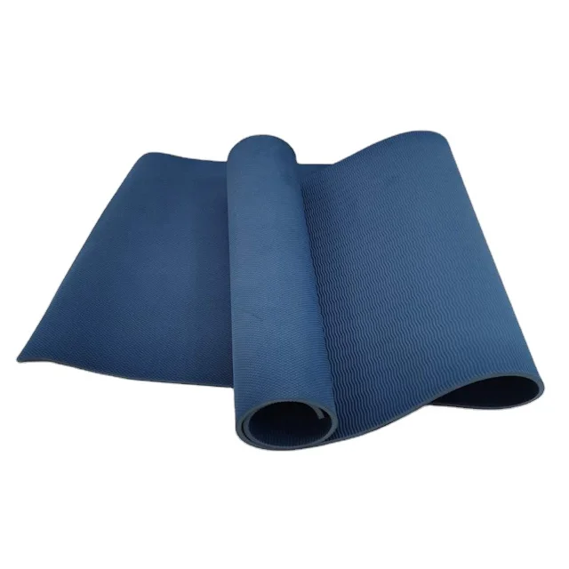 

1/4 inch Eco Friendly Workout Mat with Carrying Strap for Yoga Pilates Exercises Non-Slip TPE Yoga Mat, Customized color