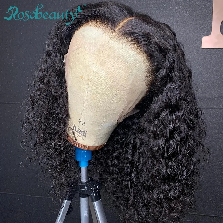 

Rosabeauty Short Bob Wigs Human Hair Vendor Virgin Hair 13x4 Lace Frontal Virgin Peruvian Human Hair Wigs Curly