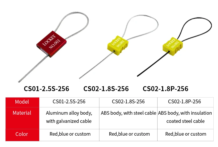 Hot Sale Security Adjustable Aluminum Alloy Container Cable Seal Lock