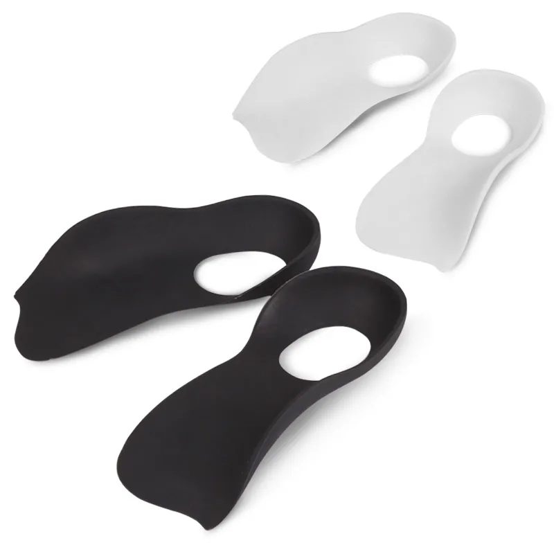 

3/4 Orthotics Shoe Insoles High Arch Supports Shoe Insoles Foot Orthotics Inserts for Plantar Fasciitis Arch Support Shoe Insert, Black white